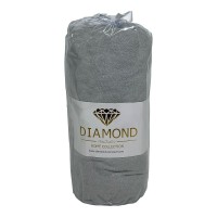Простыня махровая на резинке DIAMOND HAVLU CARSAF GREY