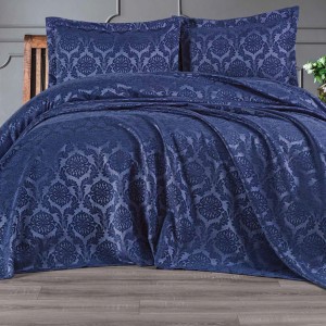Покрывало жаккард EDANTE MELTEM INDIGO (170x240)
