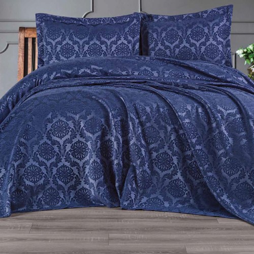 Покрывало жаккард EDANTE MELTEM INDIGO (170x240)