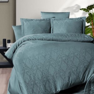 Постільна білизна жаккард FIRST CHOICE VLADYA BLUE STONE (200x220)
