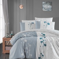 Постільна білизна ранфорс FIRST CHOICE CAMELIA GREY (160x220)
