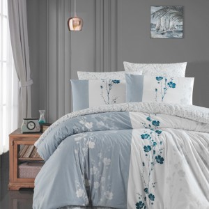Постільна білизна ранфорс FIRST CHOICE CAMELIA GREY (160x220)