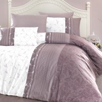 Постільна білизна ранфорс FIRST CHOICE PEITRA LILAC (160x220)