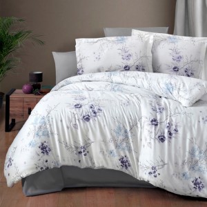 Постільна білизна сатин делюкс FIRST CHOICE LEENA LILAC (200x220)