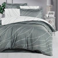 Постельное белье сатин FIRST CHOICE MESI MOON MIST (200x220)