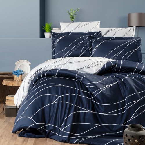 Постільна білизна FIRST MESI NAVY BLUE (сімейний)