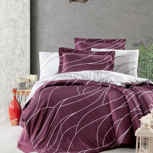 Постельное белье сатин FIRST CHOICE MESI ROSE (200x220)