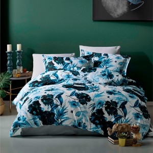 Постельное белье сатин ISTANBUL GIZIA BLUE  (200x220)