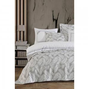 Комплект постільна білизна з покривалом PALM BEJ SET