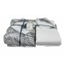 Комплект постільна білизна з покривалом PALM GRI SET