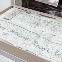 Набор бамбуковых полотенец Maison Dor ROSE MARINE WHITE (3)