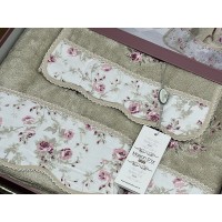 Набор хлопковых полотенец Maison Dor LADY ROSES BEJ (3)