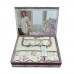 Набір бавовняних рушників Maison Dor LADY ROSES ECRU DARK LILAC (3)