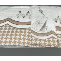 Набор полотенец Maison Dor LOWES WHITE BEIGE (3)