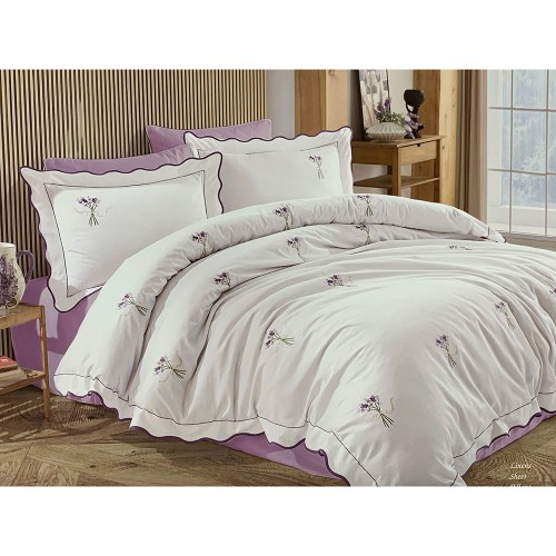 Постельное белье Maison Dor LAVENDER EMBROIDERY PINK (200x220)