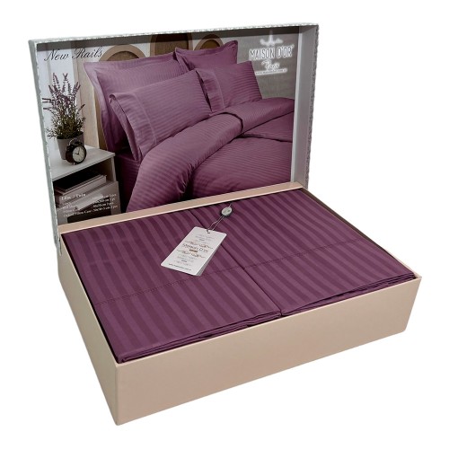 Постільна білизна Maison Dor  NEW RAILS LILAC  (сімейний)