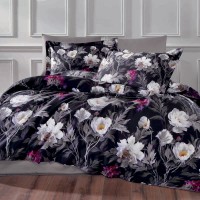 Постельное белье Tivolyo Home JET BLACK (200x220)